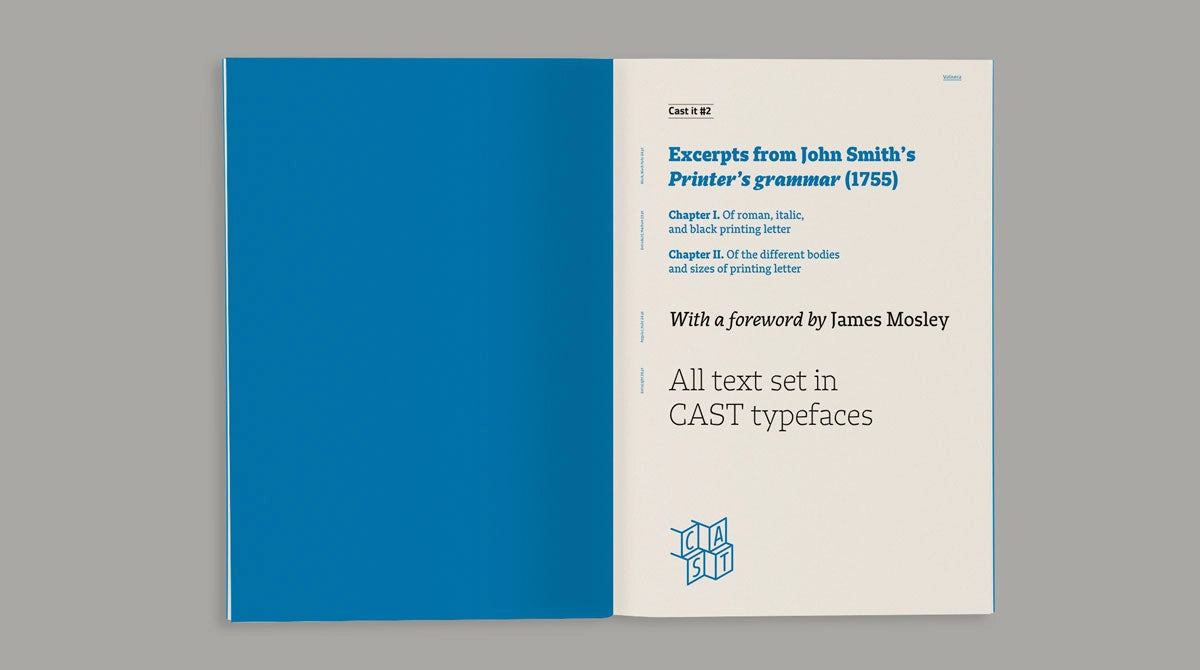 Cast it #2: Excerpts from John Smith "The printer's grammar"