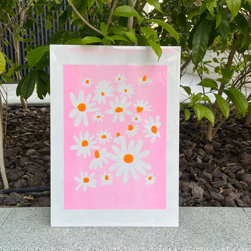 Chamomile Riso Print