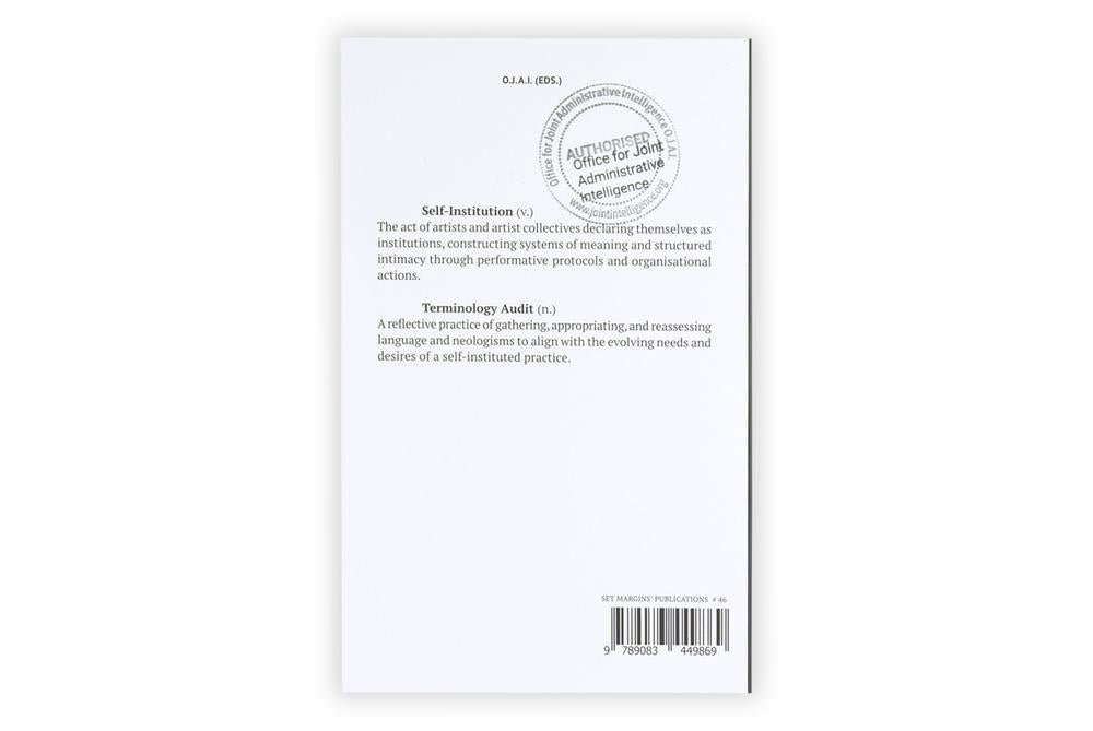 Self-Institution/ Terminology Audit: A Terminology Audit of Self-Instituted Practice