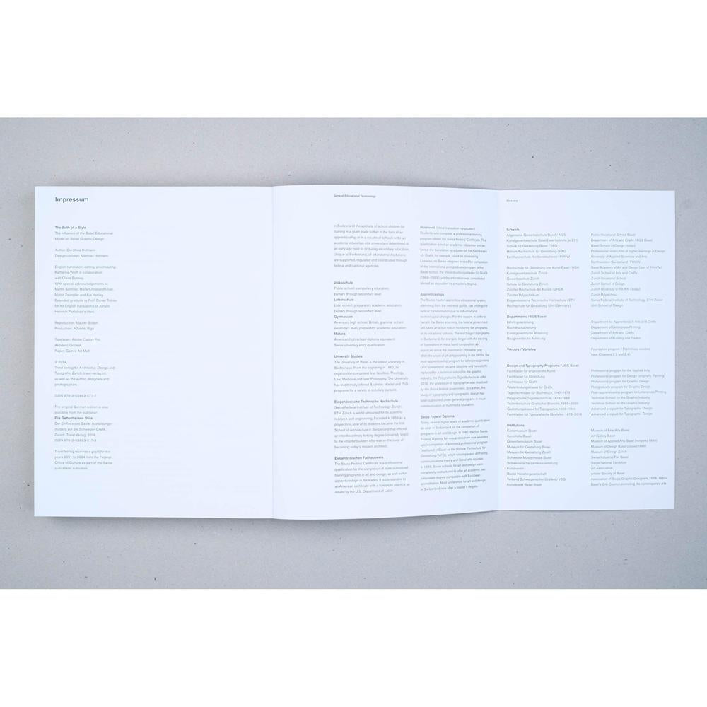 The Birth of a Style: The Influence of the Basel Educational Model on Swiss Graphic Design