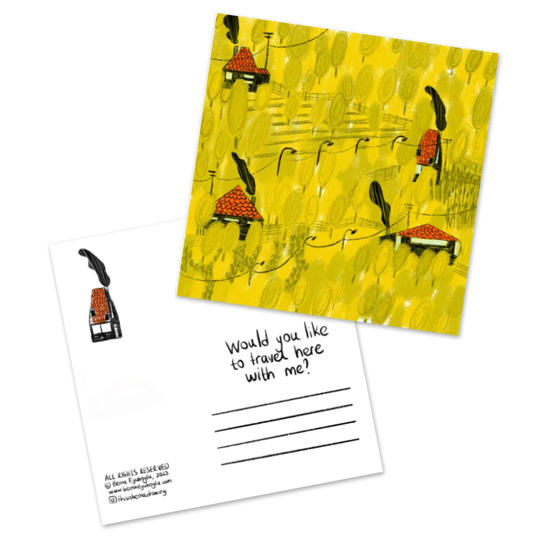 "Travel With Me" Postcard