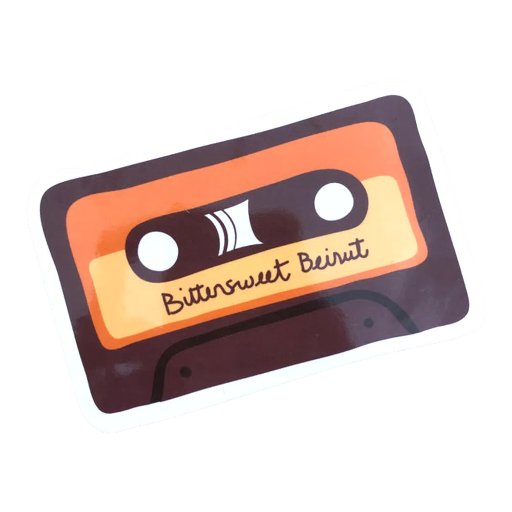 Vinyl Sticker Bittersweet Beirut k7 tape