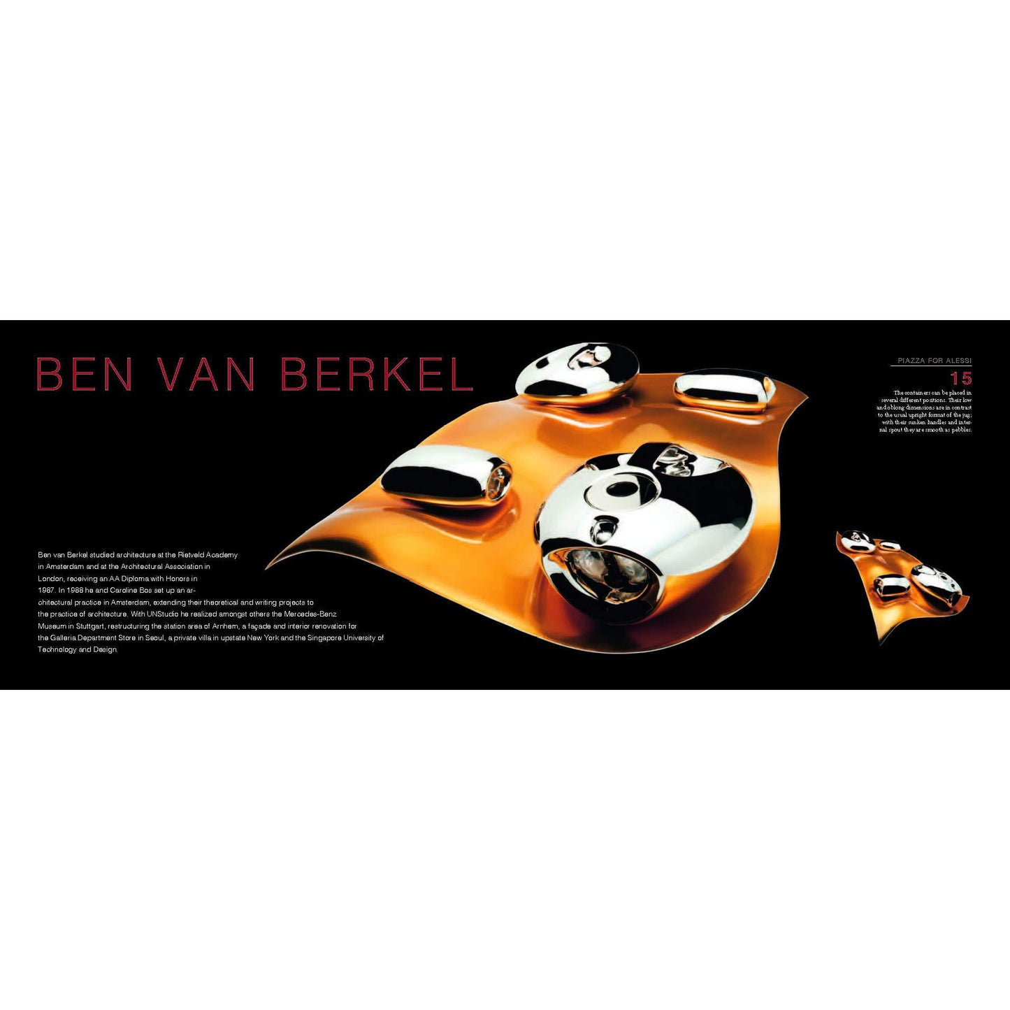 شؤون التصميم: الأحذية، الثريات، الكراسي وما إلى ذلك من قبل المهندسين المعماريين