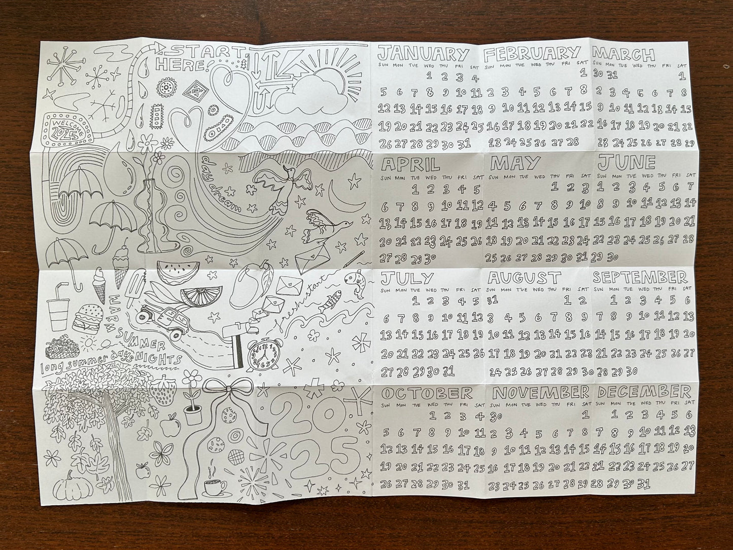 2025 Pocket Calendar