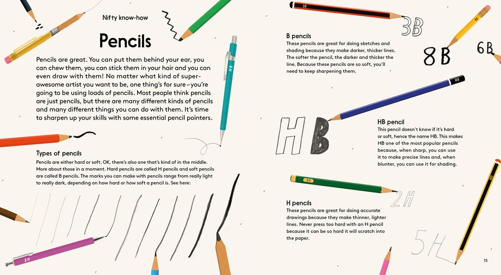 How to Be a Super Awesome Artist - interior spread