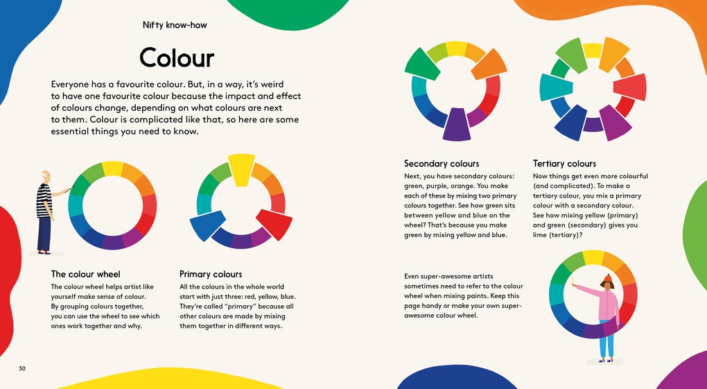 How to Be a Super Awesome Artist - interior spread