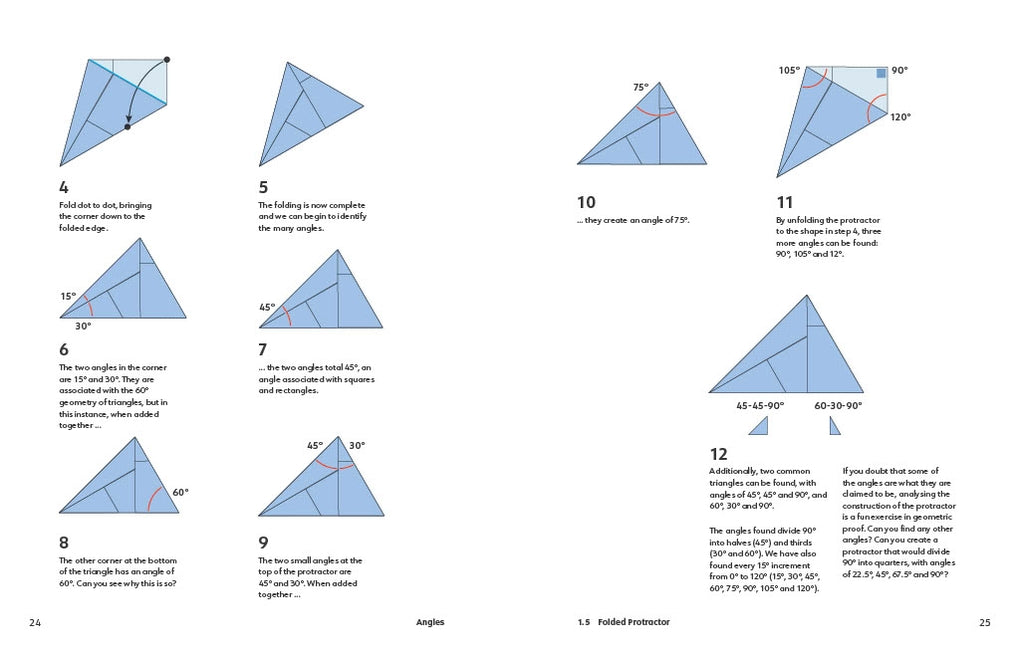 Folded Paper Geometry - interior spread