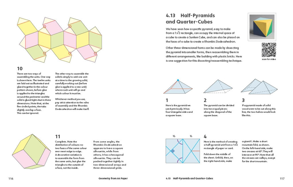 Folded Paper Geometry - interior spread