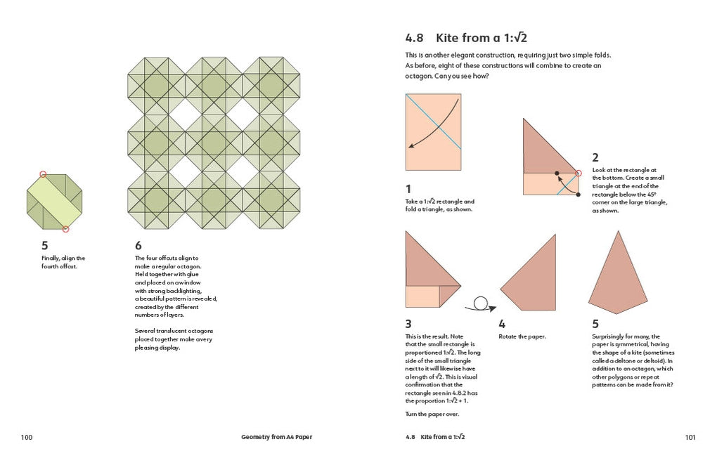 Folded Paper Geometry - interior spread