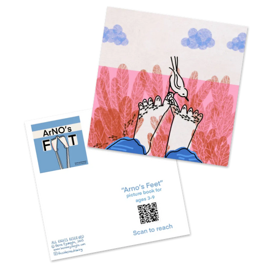 "Arno's Feet" Postcard