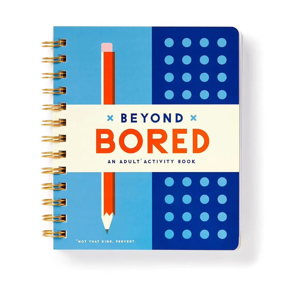 Brass Monkey Beyond Bored – Adult Activity Book With 200 Pages Of Puzzles and Games with Answer Key Included cover image