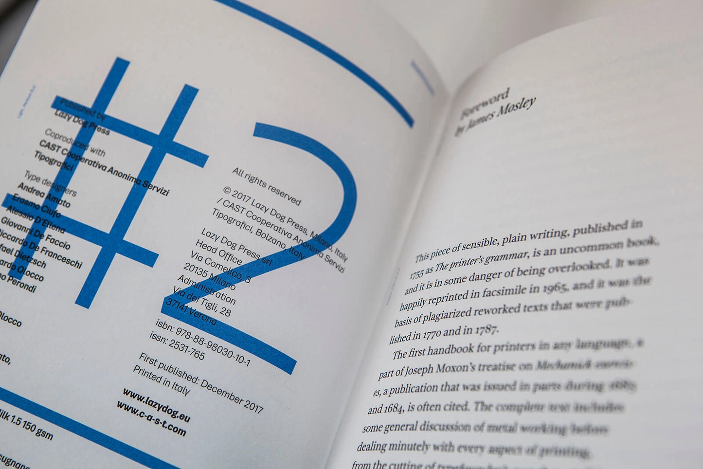 Cast it #2: Excerpts from John Smith "The printer's grammar"