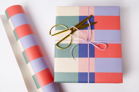 Colourblock Gift Wrap by Paper in Print