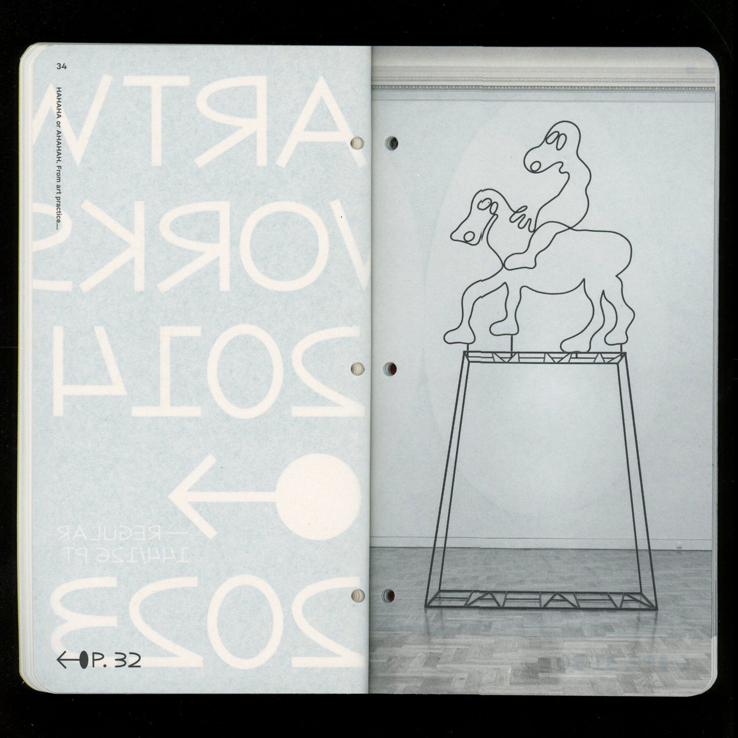 HAHAHA / AHAHAH. From art practice to typography