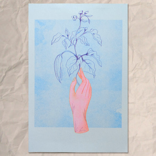 Lamia Ghareeb Flower with hand