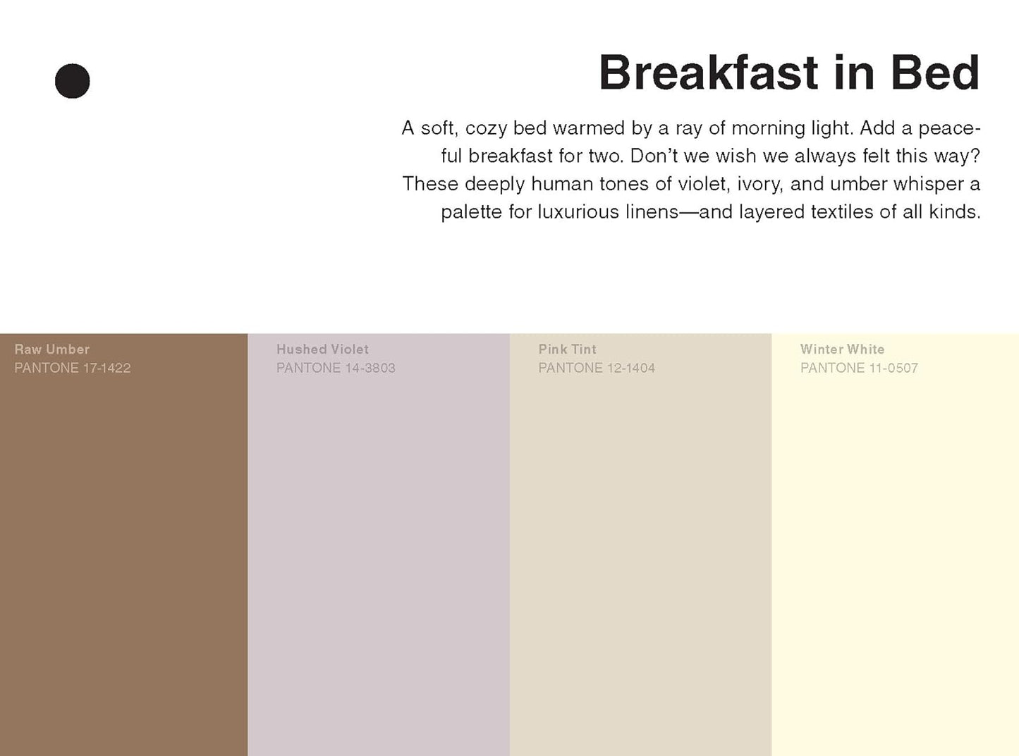 Pantone: 35 Inspirational Color Palettes