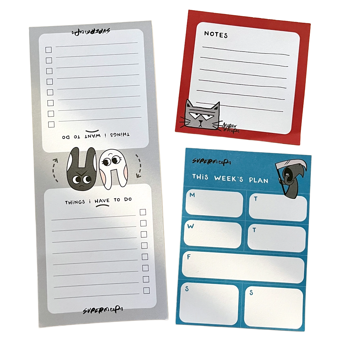 Supermeeps Note Pad Set