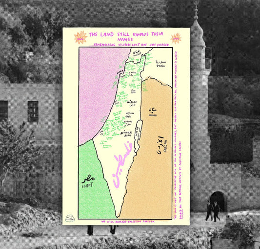 “The Land Still Knows their Names” limited edition Risograph print