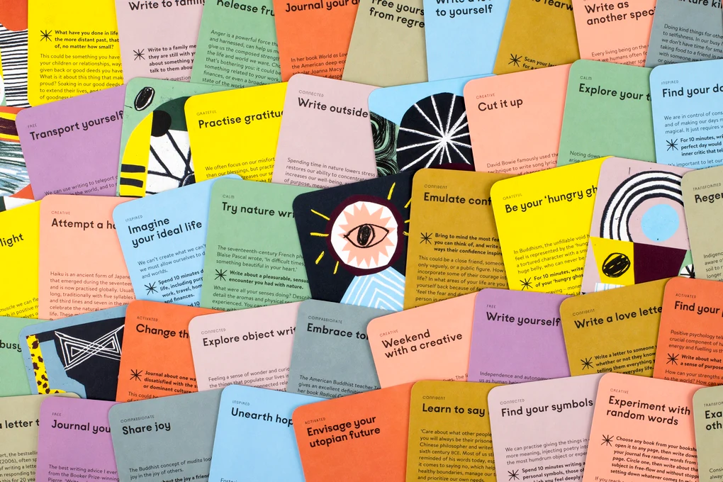 The Writer Within: 50 journaling prompt cards to inspire and transform