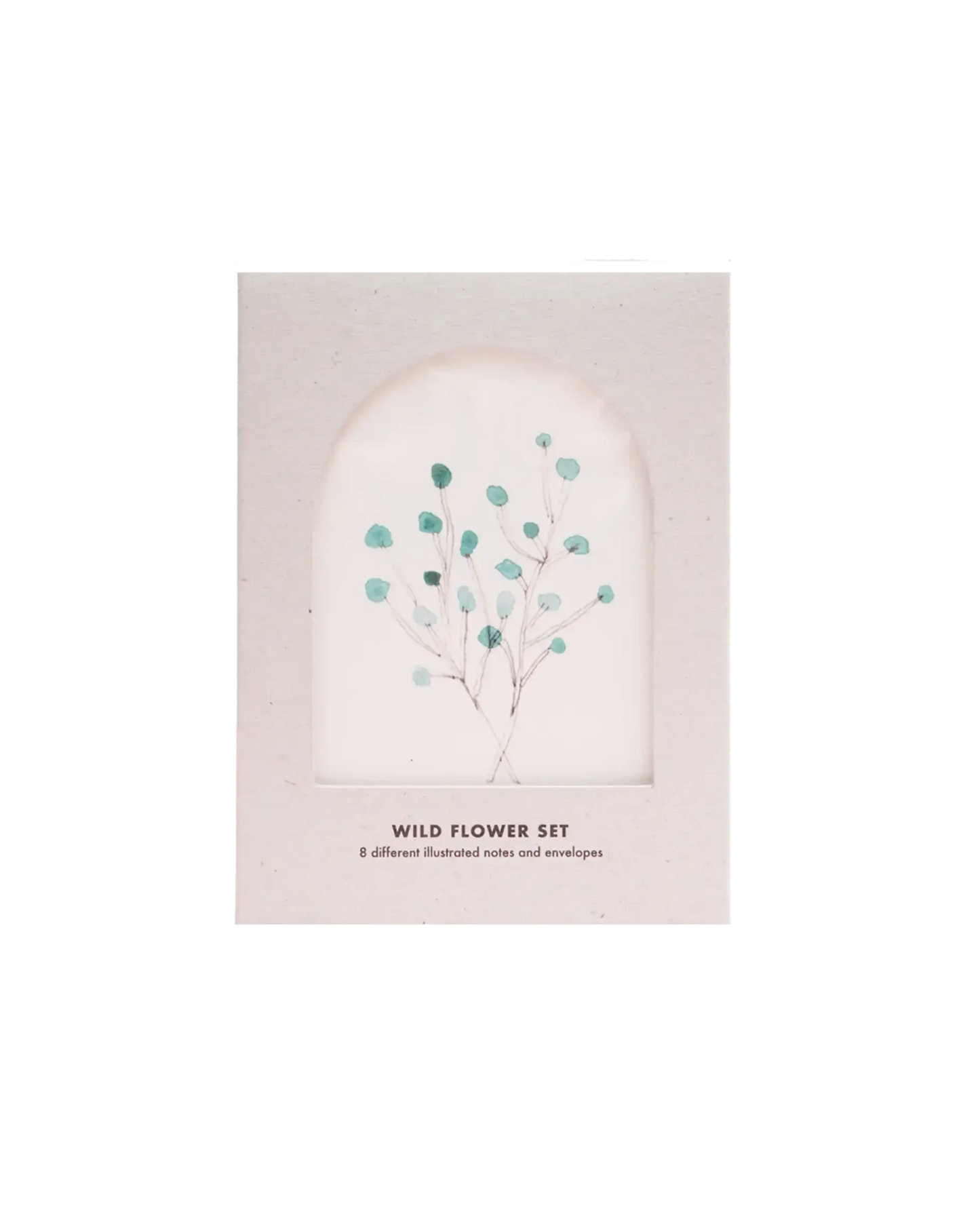 Wild Flower set o 8 Greeting cards