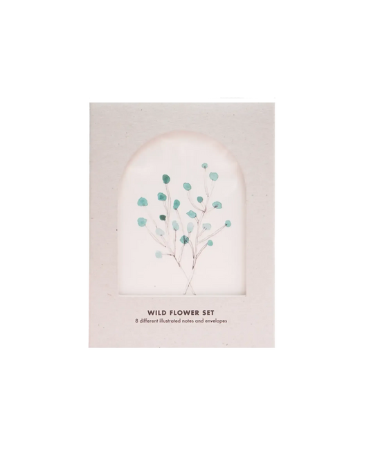 Wild Flower set o 8 Greeting cards