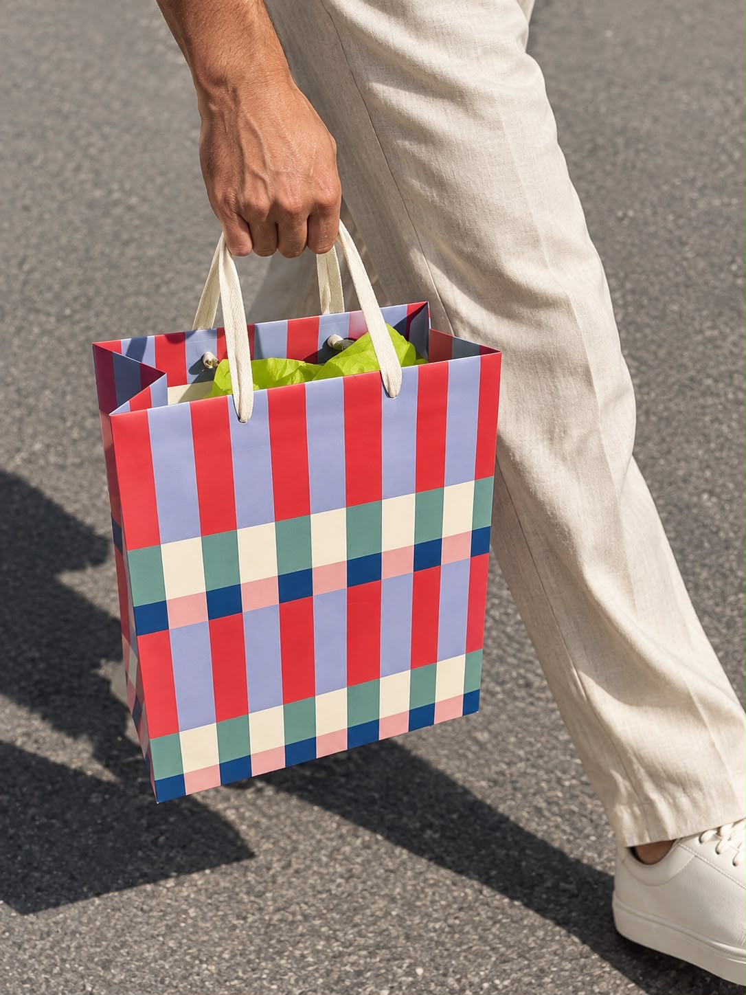Colourblock Gift Bag by Paper in Print